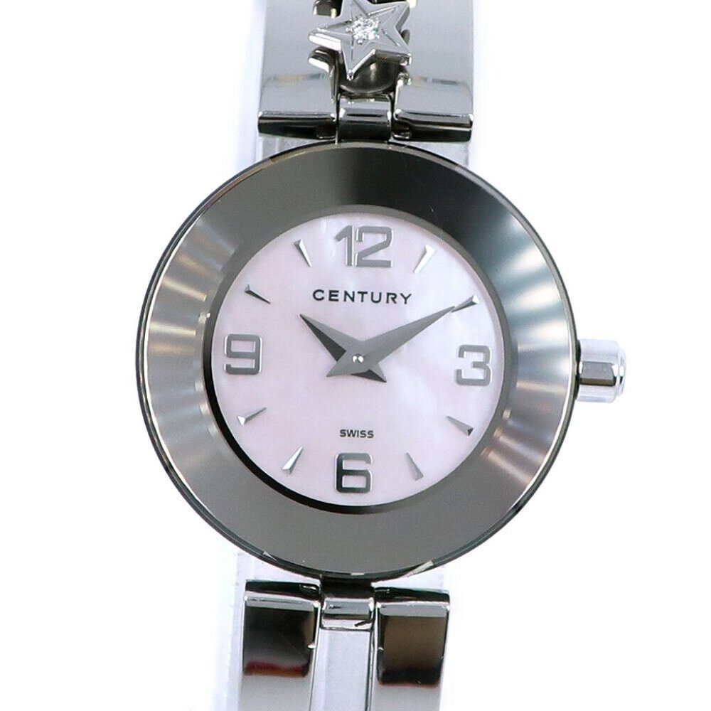 CENTURY TIME DEM Time gem Watches shell/black Stainless Steel Quartz Women